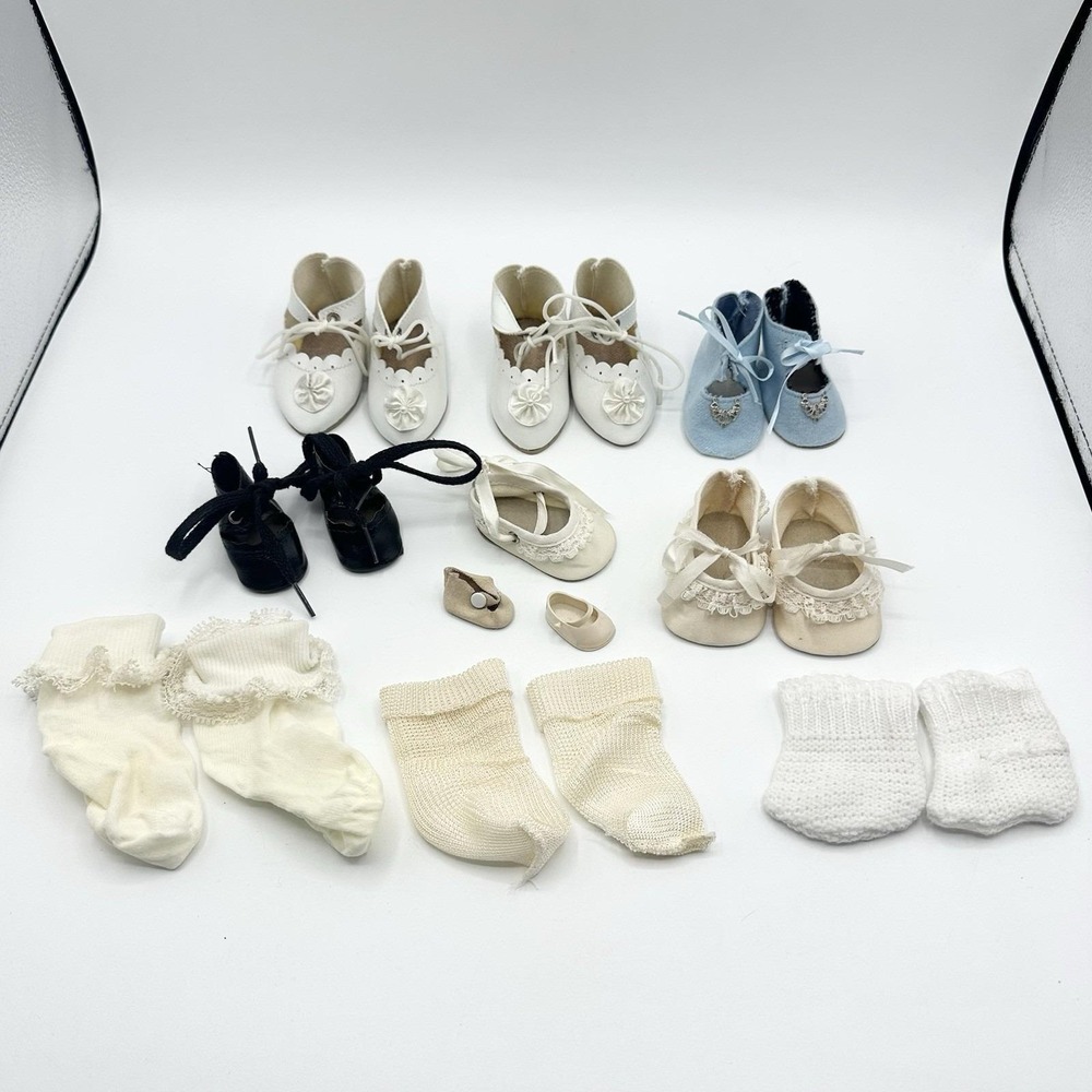 Lot of Replacement Vintage Baby Doll Shoes & Socks
